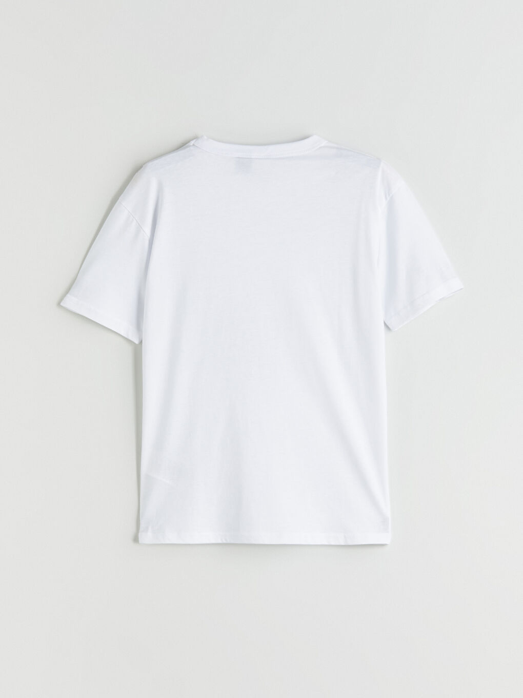 Beyaz Bisiklet Yaka Galatasaray Baskılı Erkek Çocuk Tişört-4