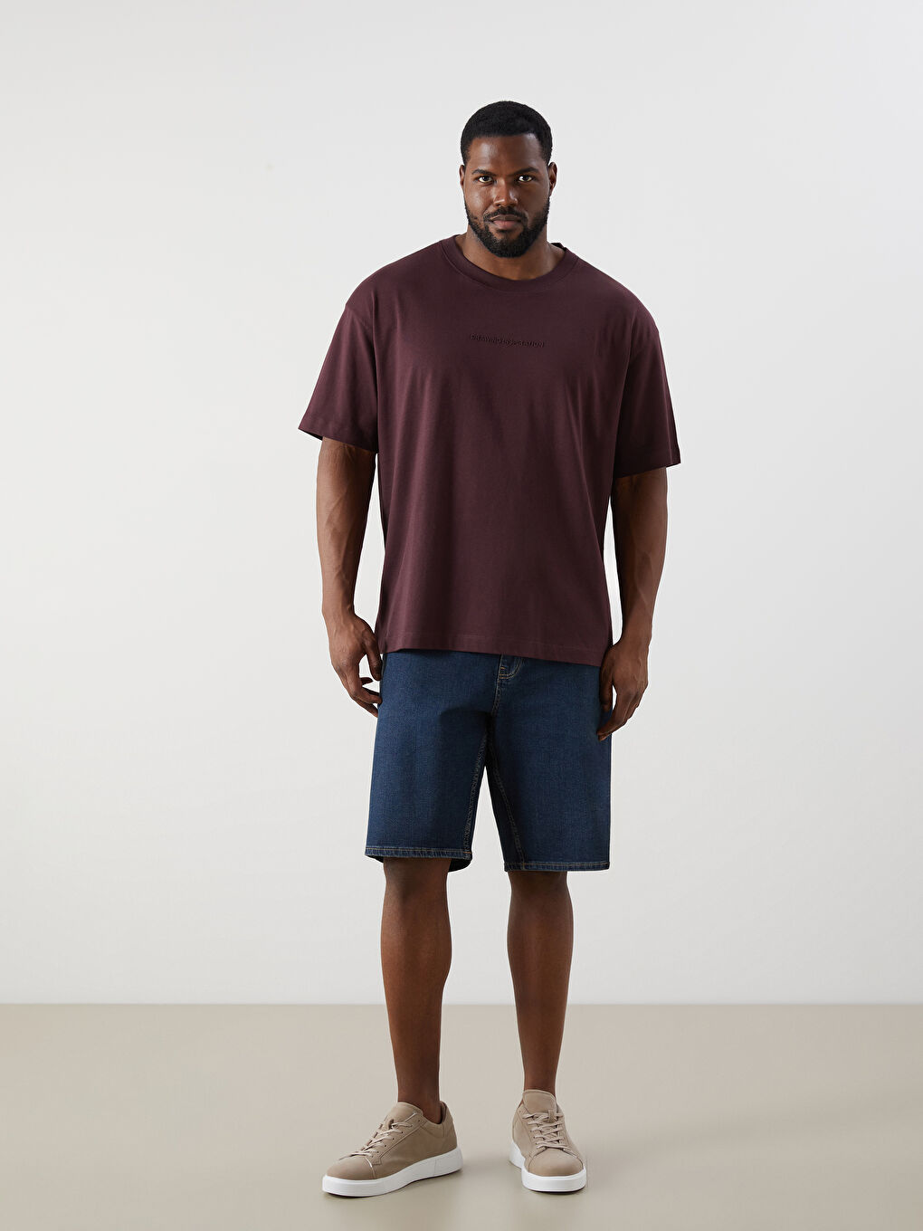 LCW Vision Crew Neck Printed Men's T-Shirt -S5RL02Z8-HHD