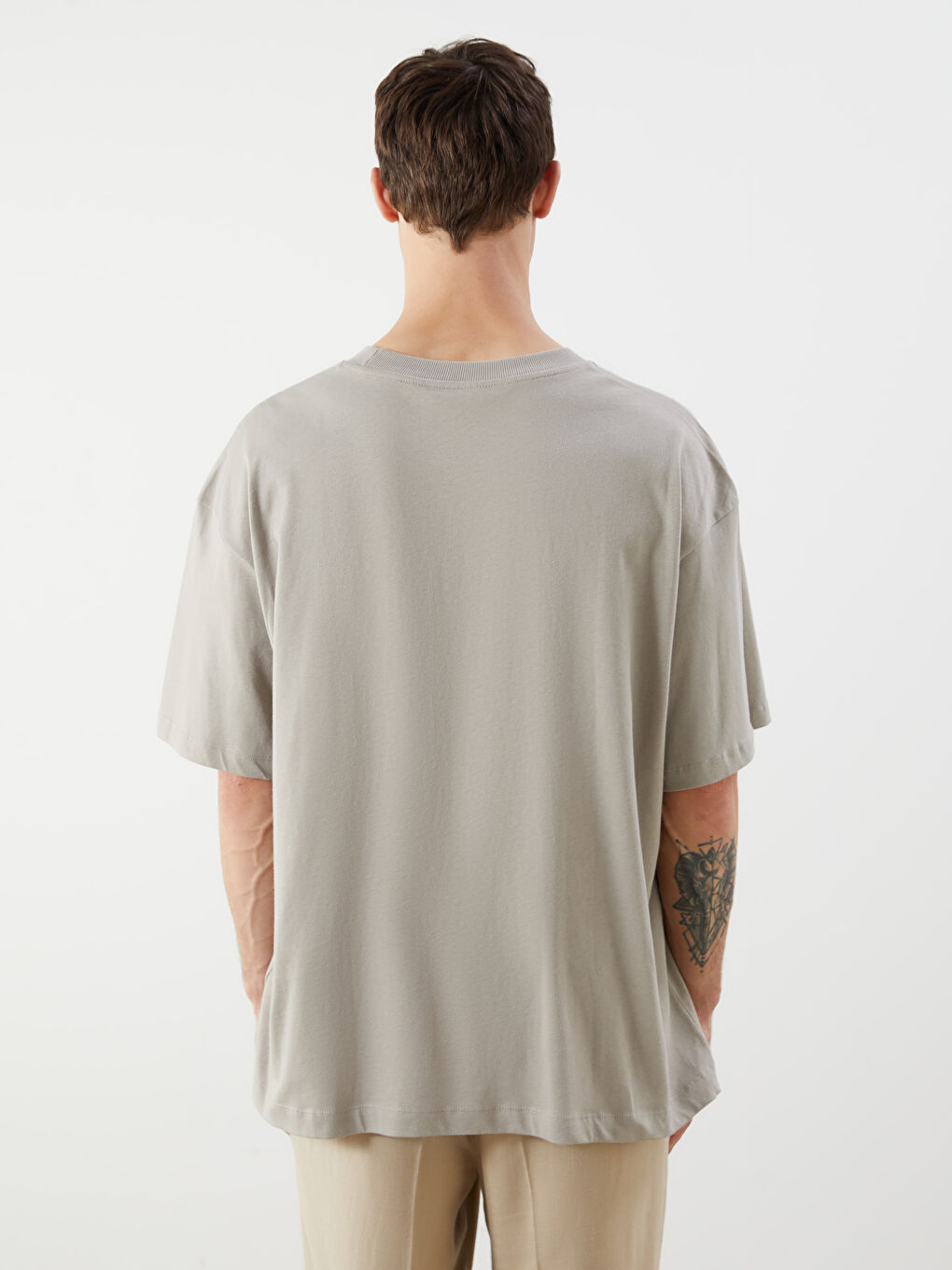 LCW Vision Crew Neck Printed Men's T-Shirt -S5RL02Z8-ZGV
