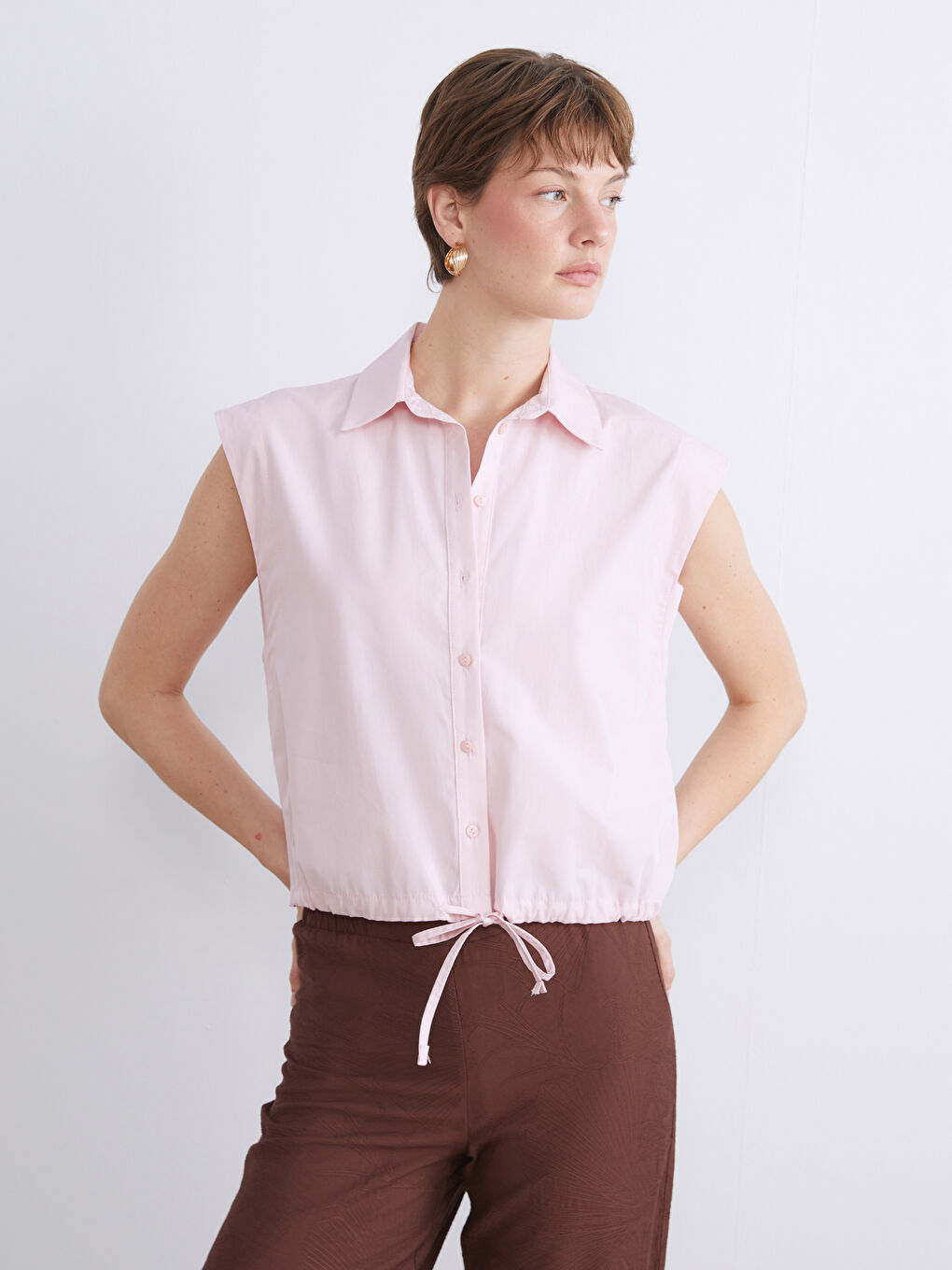 LCWAIKIKI Classic Woman PINK Shirt -S5RL03Z8-DRH