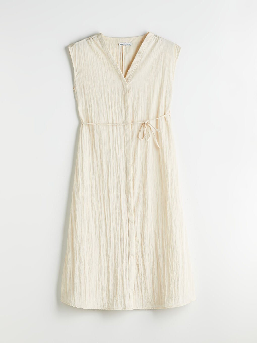 V-Neck Textured Dress -S5RL04Z8-ZVF