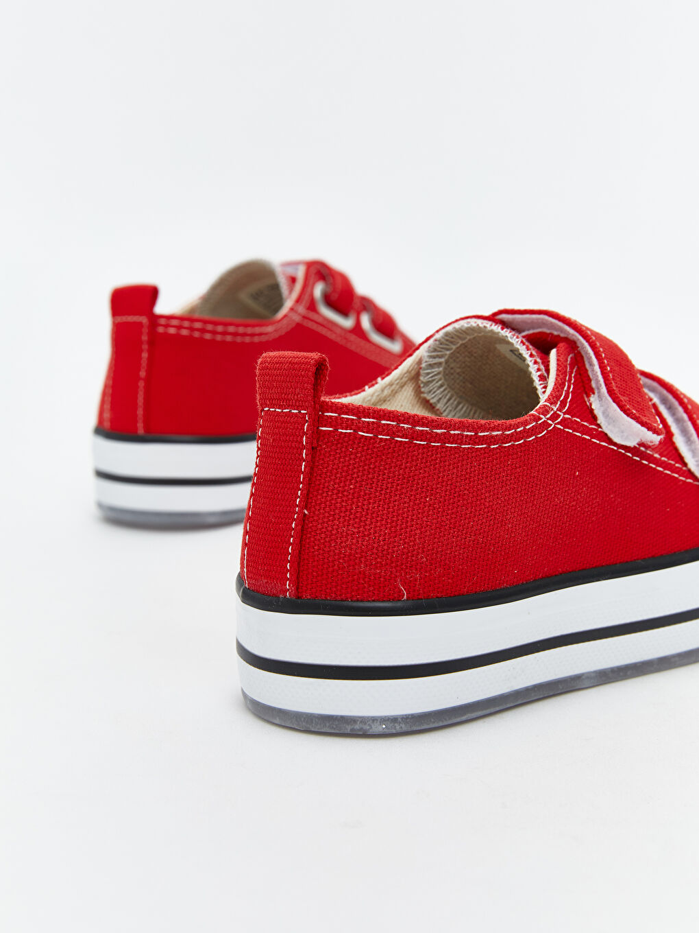 Kırmızı Cırt Cırtlı Işıklı Kız Çocuk Spor Ayakkabı-5