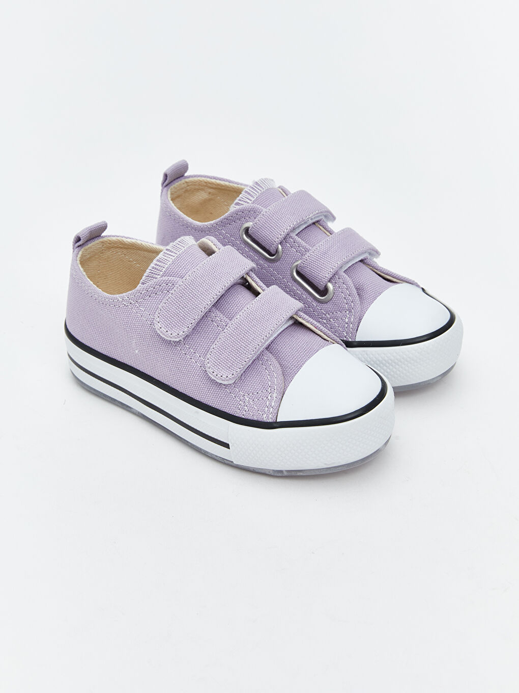 Lila Cırt Cırtlı Işıklı Kız Çocuk Spor Ayakkabı-1
