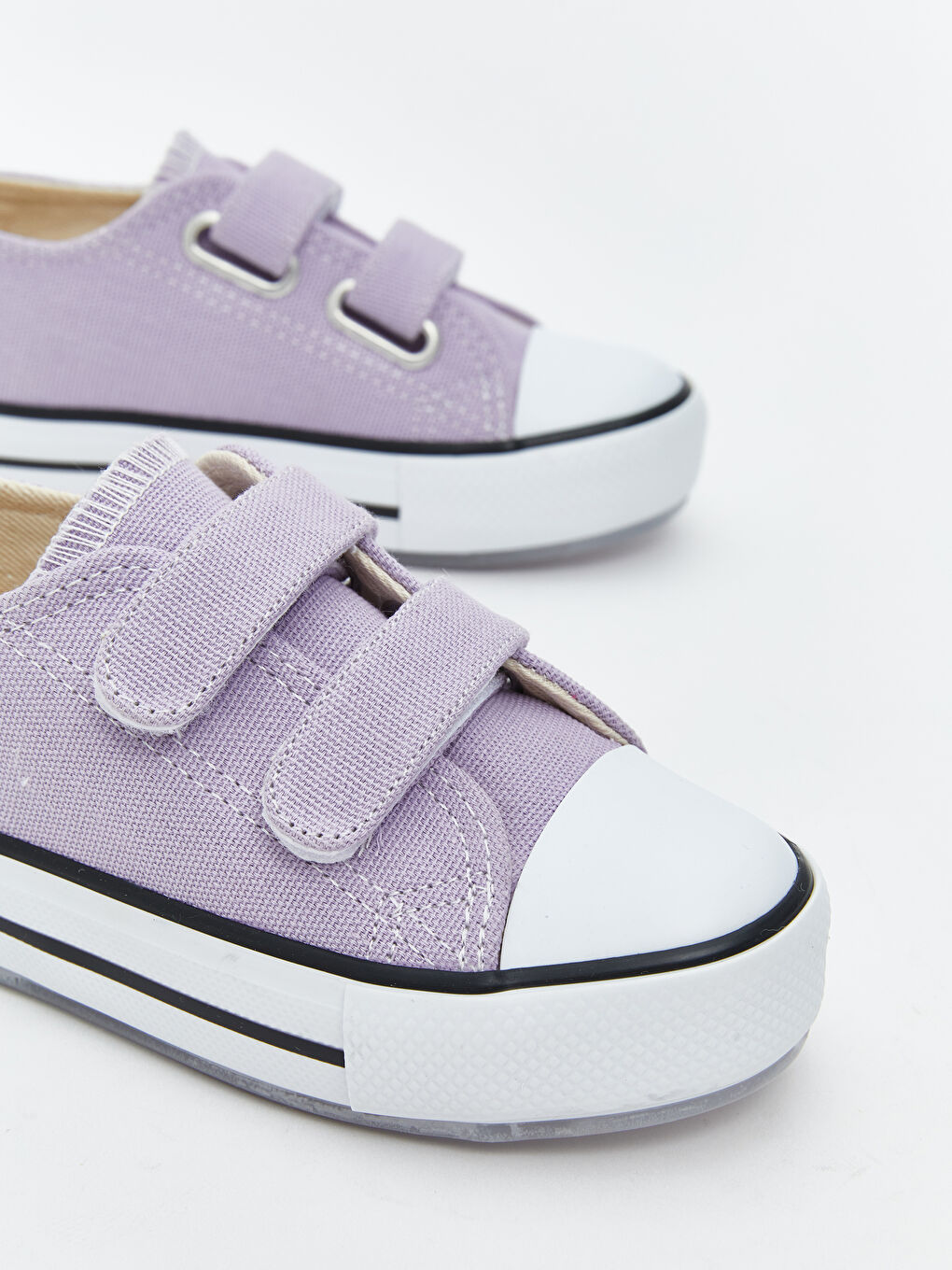 Lila Cırt Cırtlı Işıklı Kız Çocuk Spor Ayakkabı-3