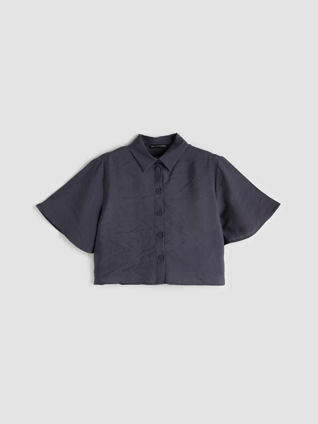 LCWAIKIKI Classic Woman ANTHRACITE Shirt -S5RL07Z8-12M