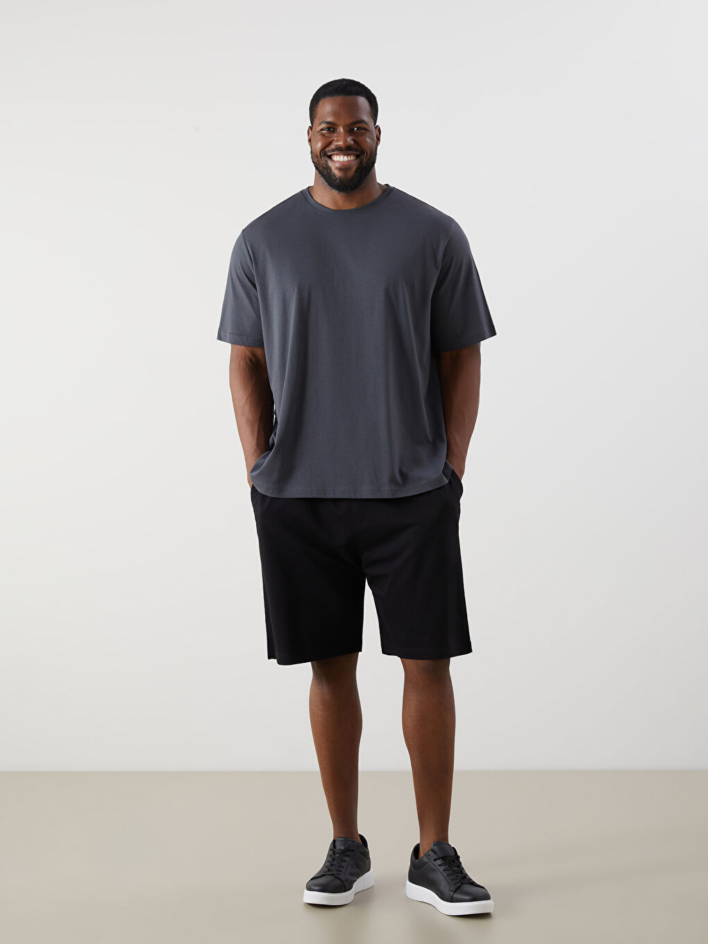 Plus Size Standard Fit Men's Shorts -S5RL28Z8-CVL