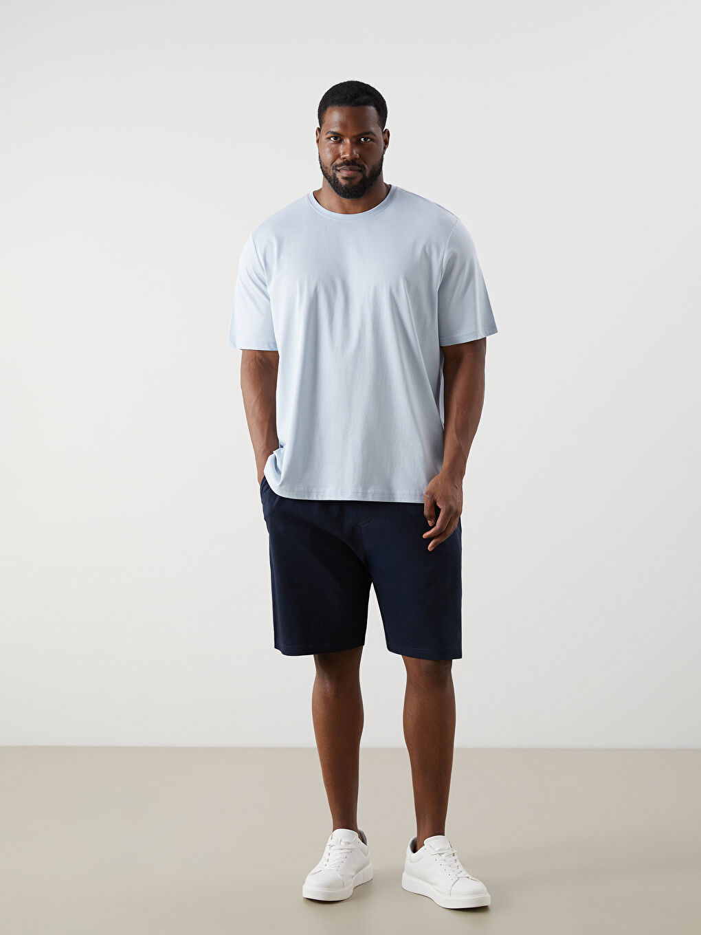 Plus Size Standard Fit Men's Shorts -S5RL28Z8-RFD