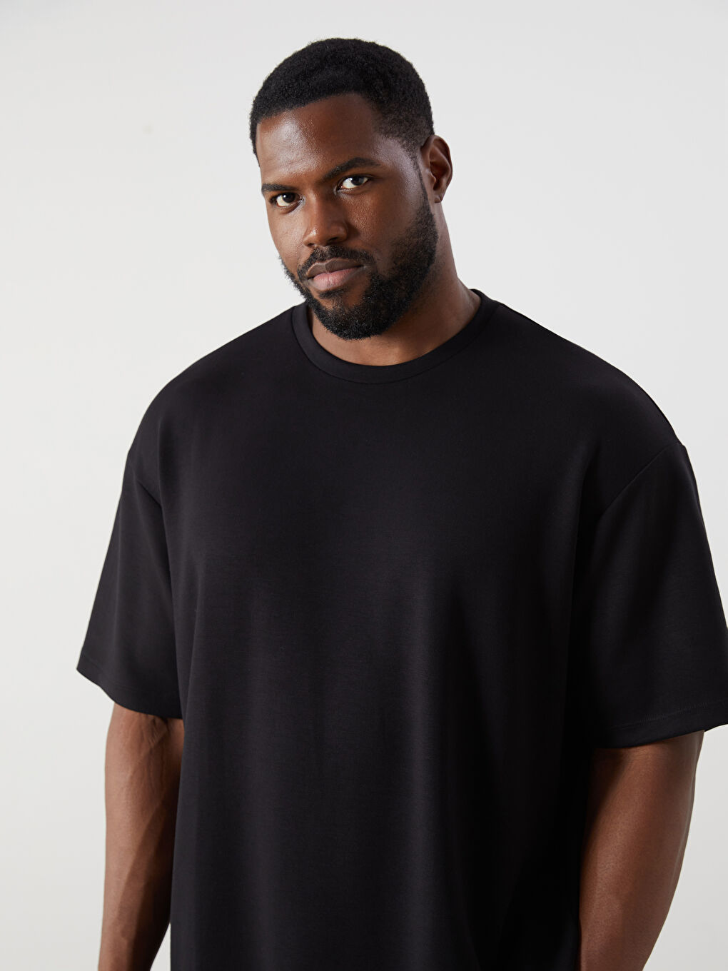 Plus Size Crew Neck Men's T-Shirt -S5RL35Z8-CVL