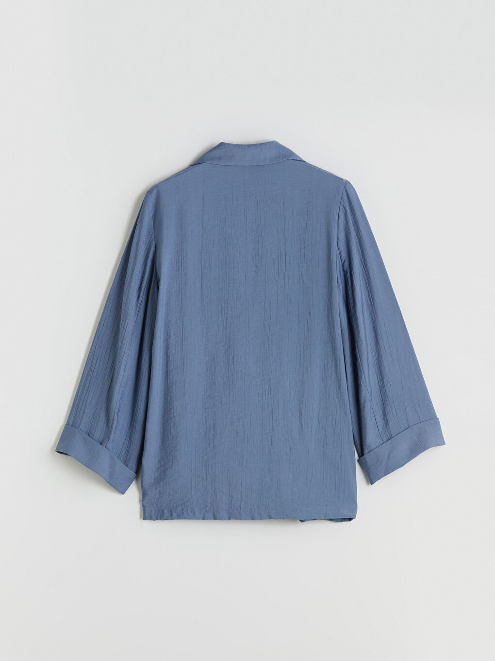 İndigo Dokulu Kadın Ceket-5