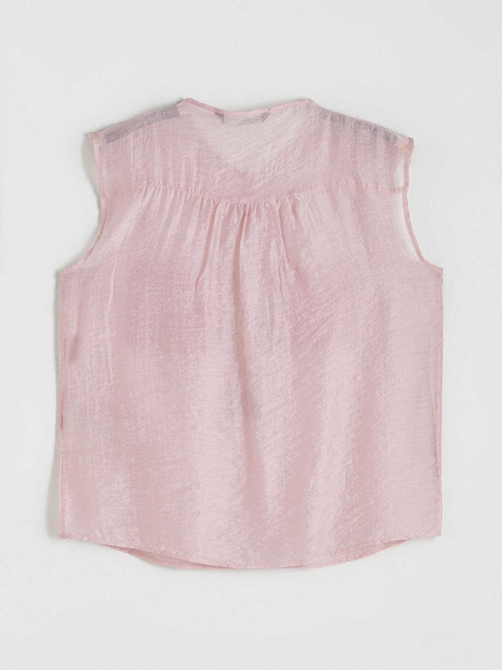 Pembe Bisiklet Yaka Bluz-5