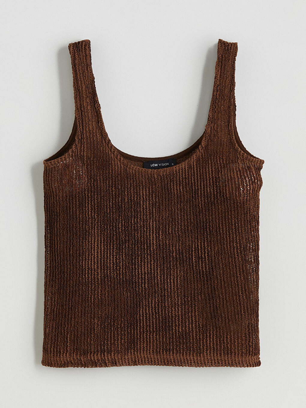 Kahverengi U Yaka Dokulu Crop-8