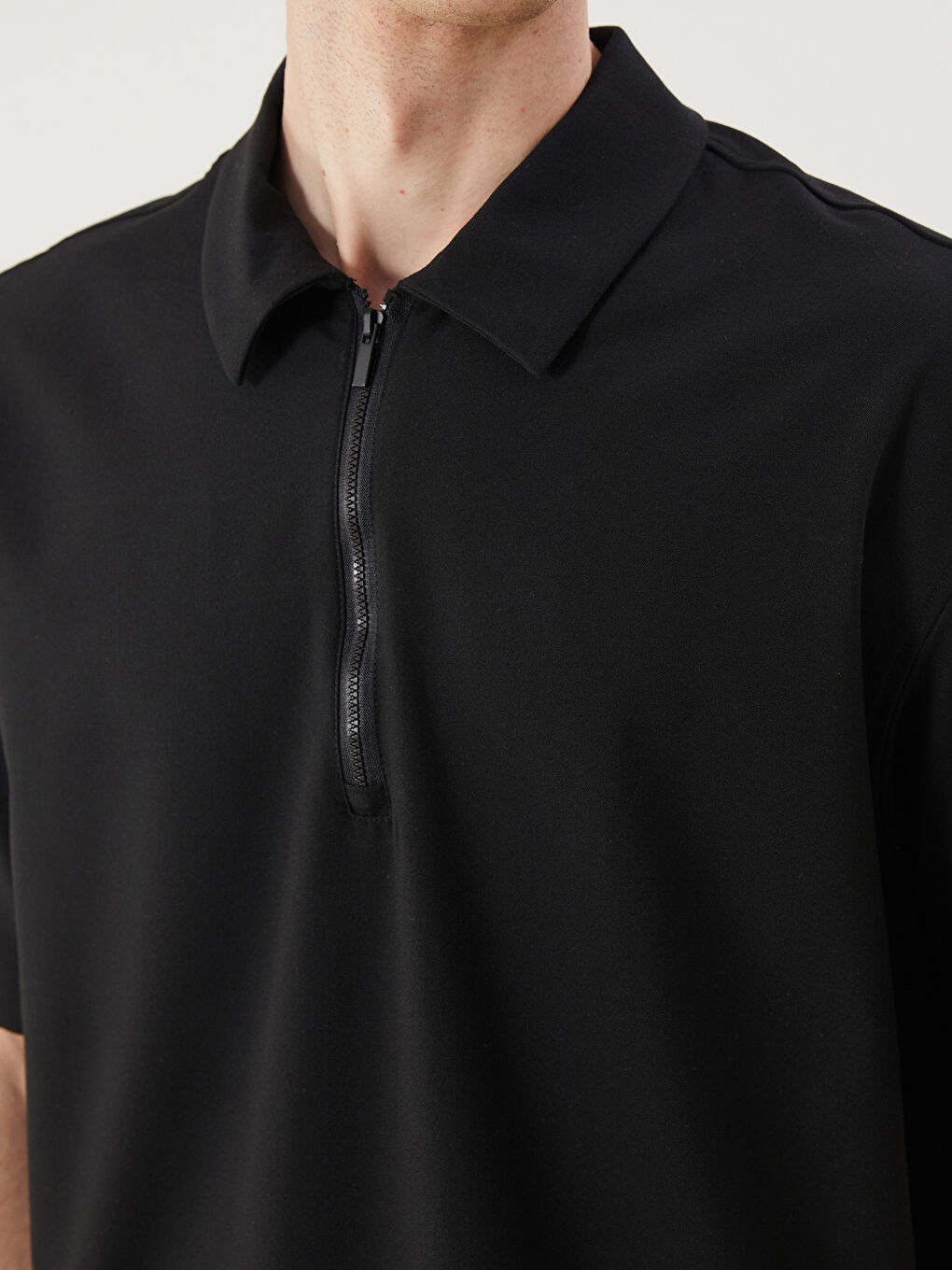 قميص رجالي بكم قصير بقصة عادية-2