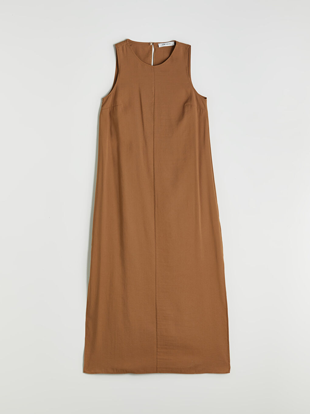 Yeşil Bisiklet Yaka Modal Karışımlı Elbise-4