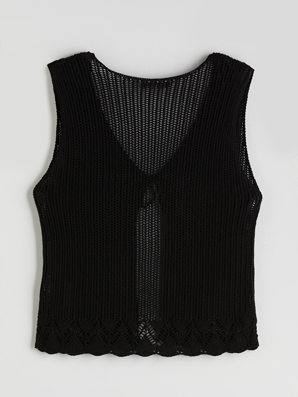 V Neck Hole-Knitted Women's Knitwear Waistcoat -S5RL80Z8-CVL