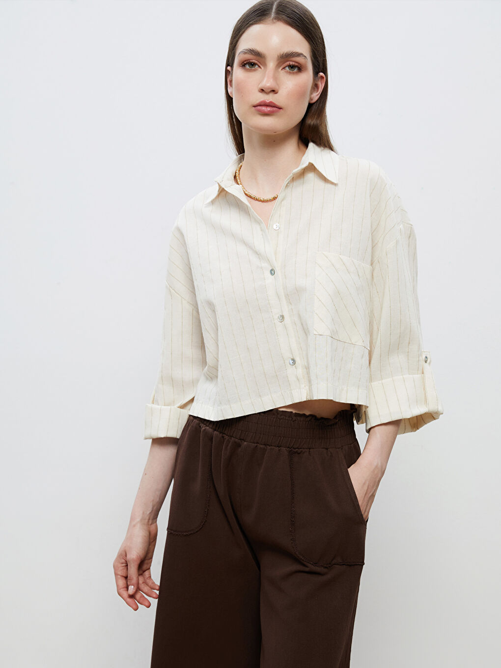 Soulife Woman BEIGE Shirt -S5RL82Z8-HZZ