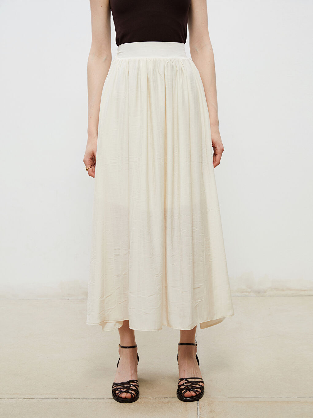 Woman BEIGE Skirt -S5RL84Z8-CV5