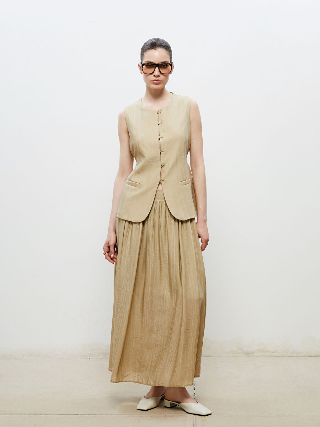 Woman GREEN Skirt -S5RL84Z8-EW6