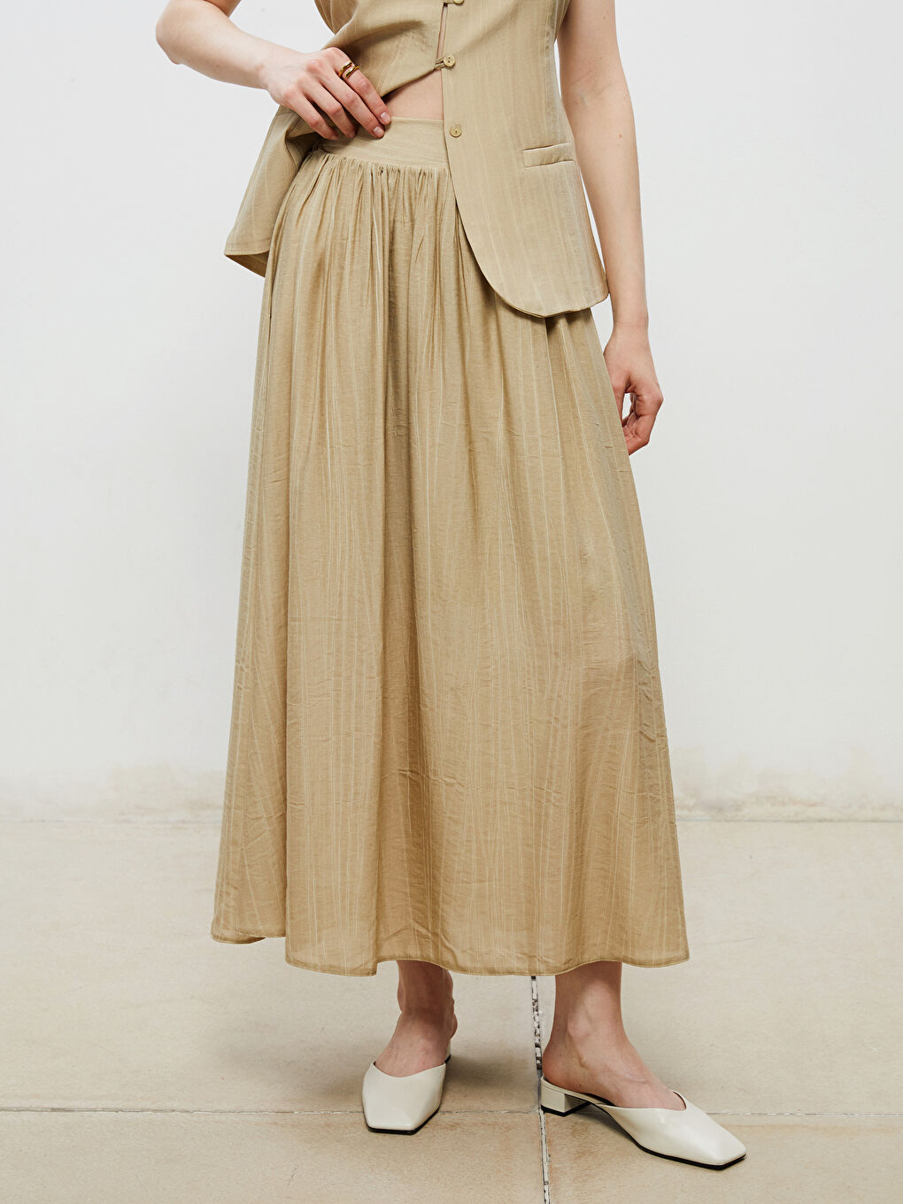 Woman GREEN Skirt -S5RL84Z8-EW6