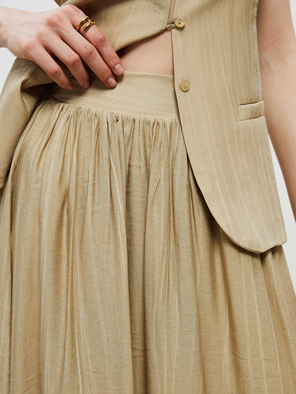 Woman GREEN Skirt -S5RL84Z8-EW6