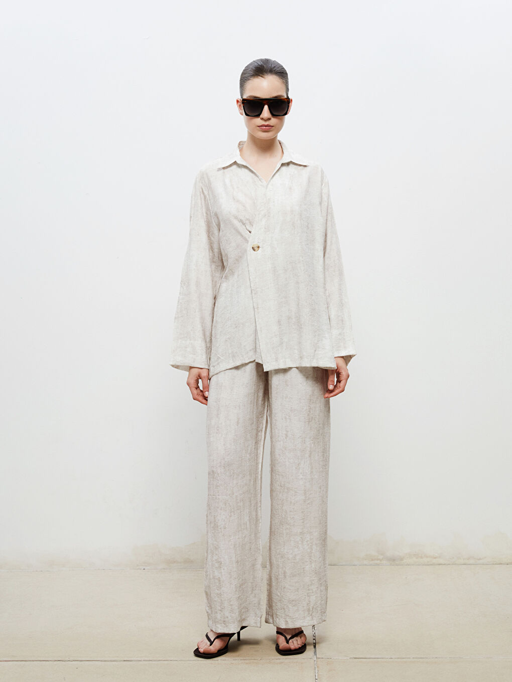 Soulife Linen-Look Women's Shirt -S5RL85Z8-CV5