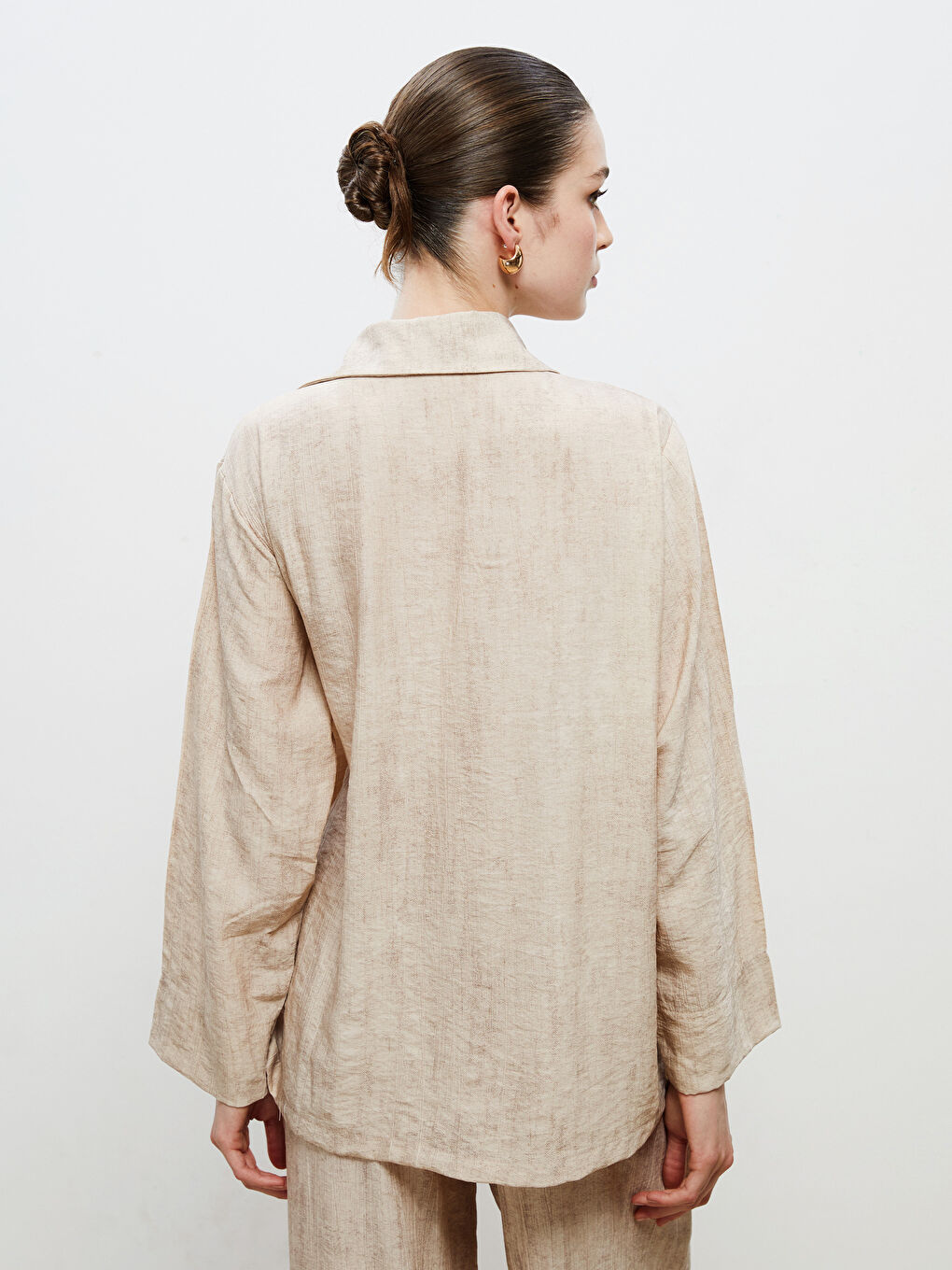 Soulife Linen-Look Women's Shirt -S5RL85Z8-D6H
