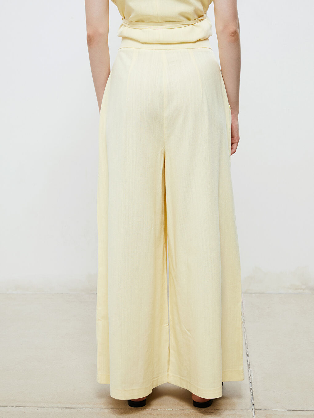 Soulife Elastic Waist Wide Leg Women's Trousers -S5RL92Z8-FRL