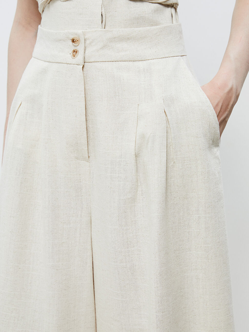 Soulife Elastic Waist Wide Leg Women's Trousers -S5RL92Z8-J5E