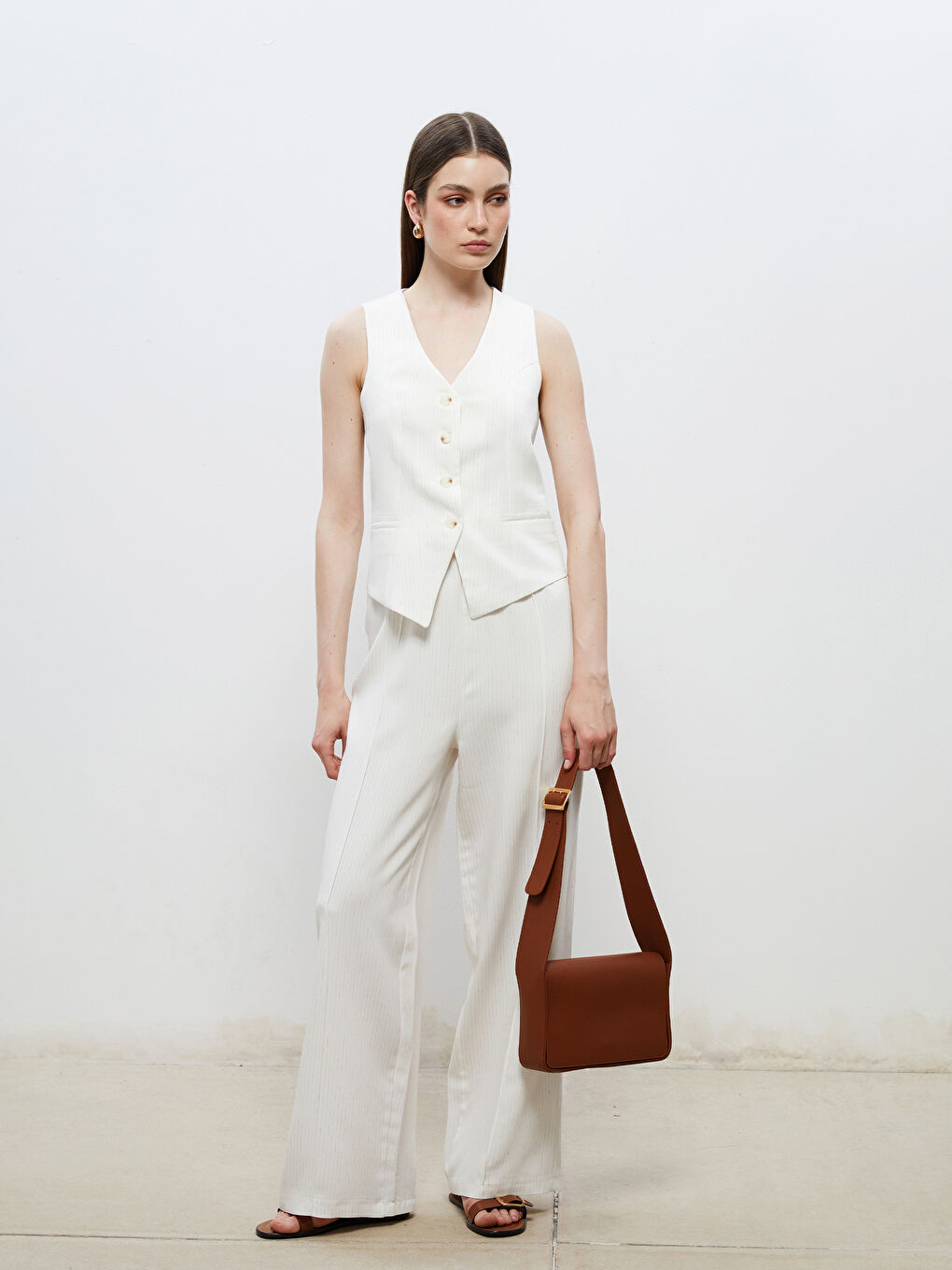 Woman BEIGE Suit Waistcoat -S5RL97Z8-HZZ