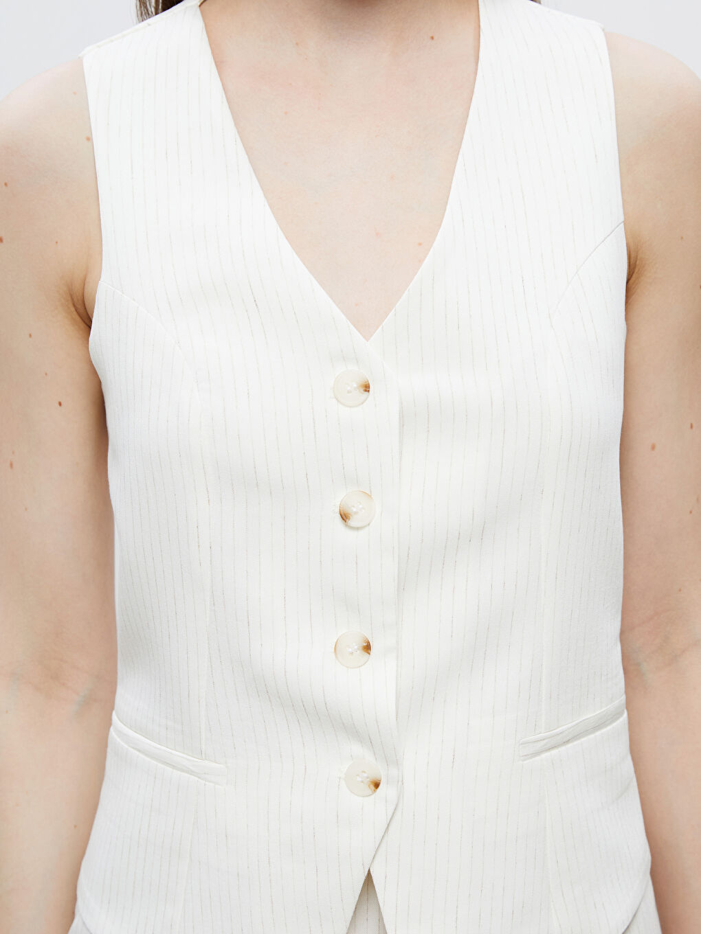 Woman BEIGE Suit Waistcoat -S5RL97Z8-HZZ