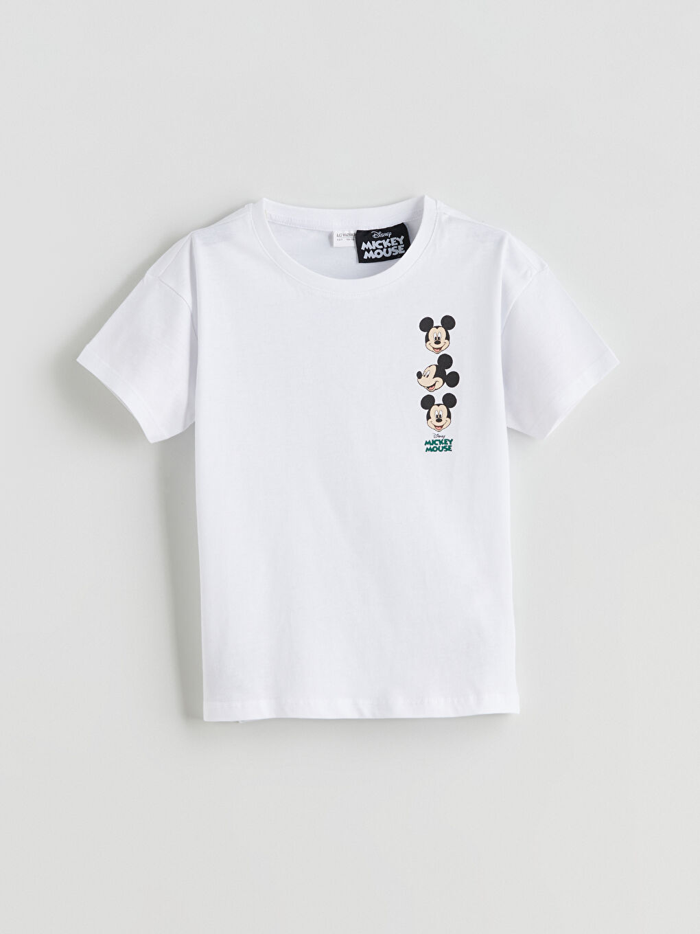 Beyaz Beli Lastikli Mickey Mouse Baskılı Erkek Çocuk Pijama Şort-2