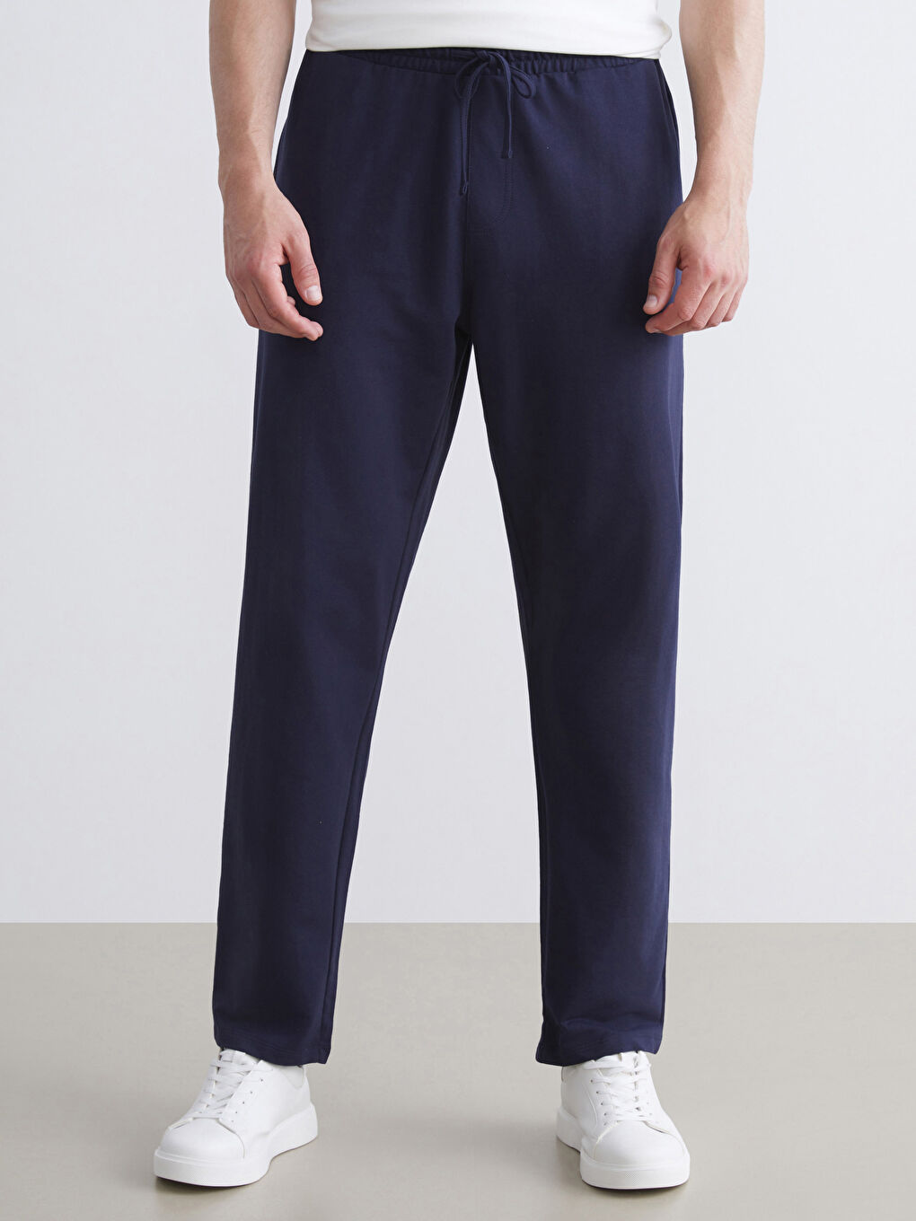 Lacivert Büyük Beden Standart Kalıp Erkek Eşofman Altı-3