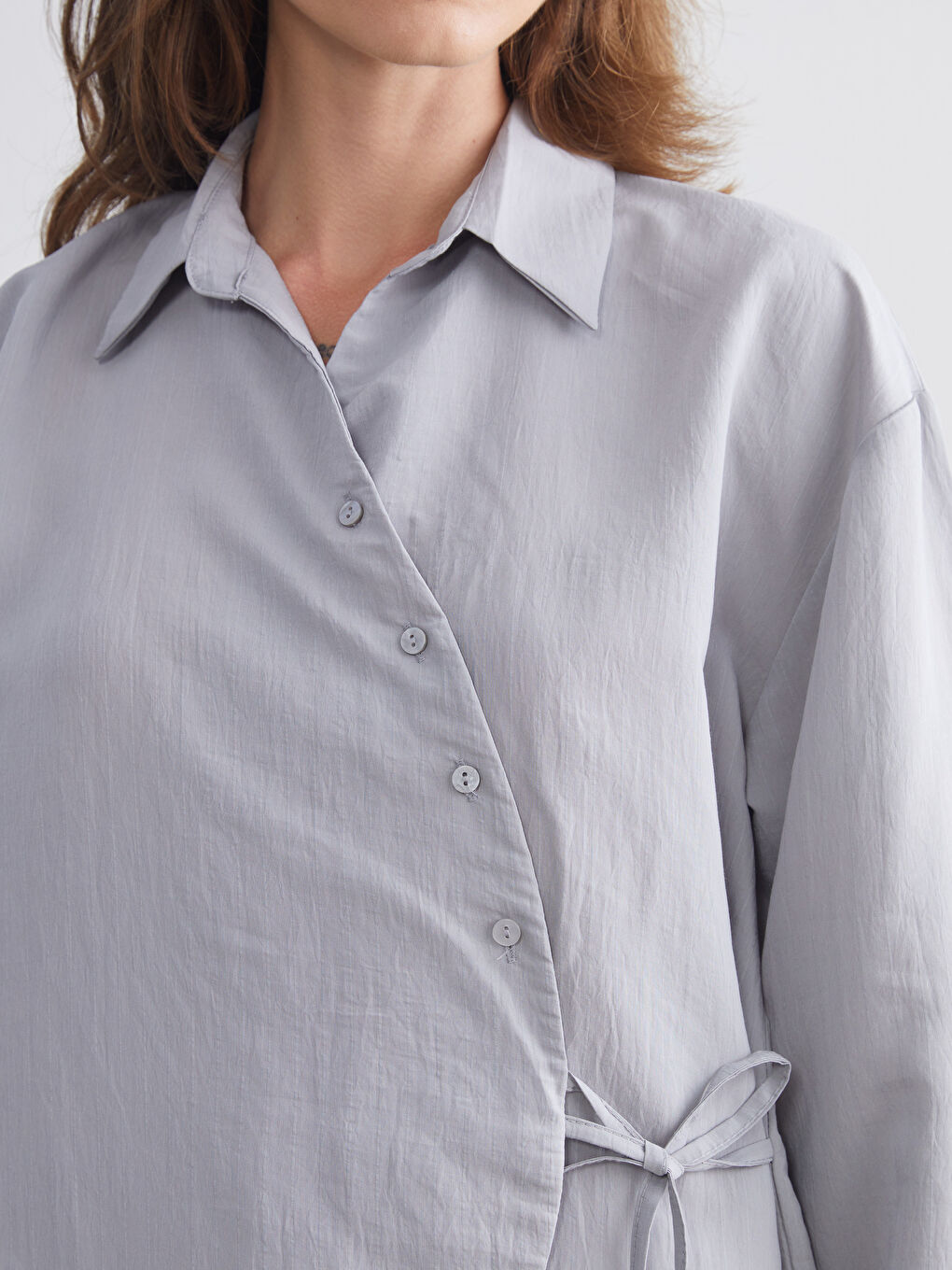 LCWAIKIKI Classic Modal Blend Women's Shirt Tunic -S5RM29Z8-13E