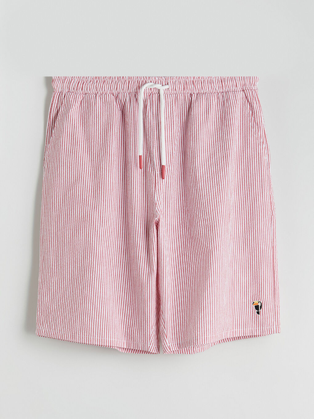 Kırmızı Standart Kalıp Erkek Pijama Alt Şort-4