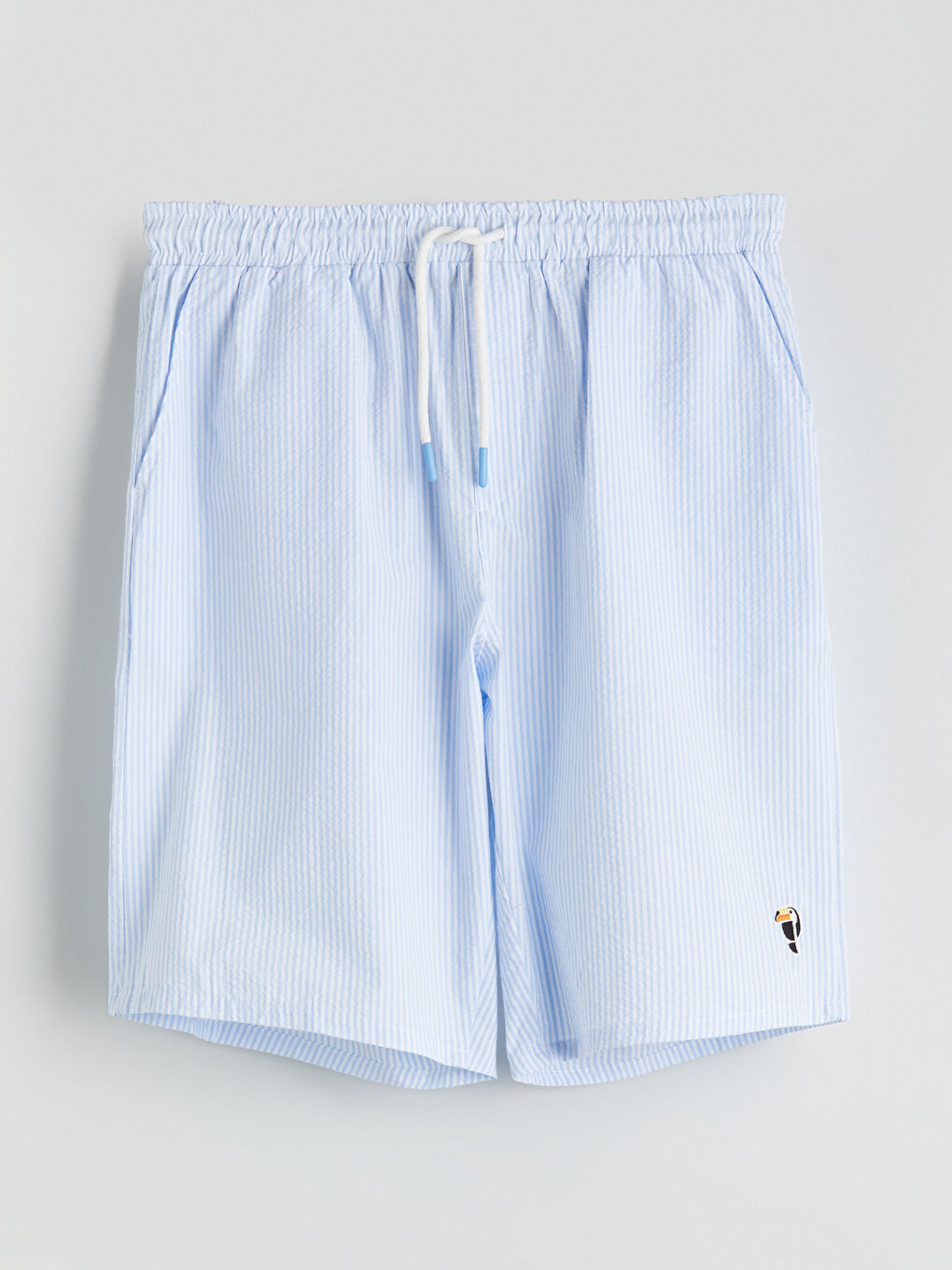 Mavi Standart Kalıp Erkek Pijama Alt Şort-4