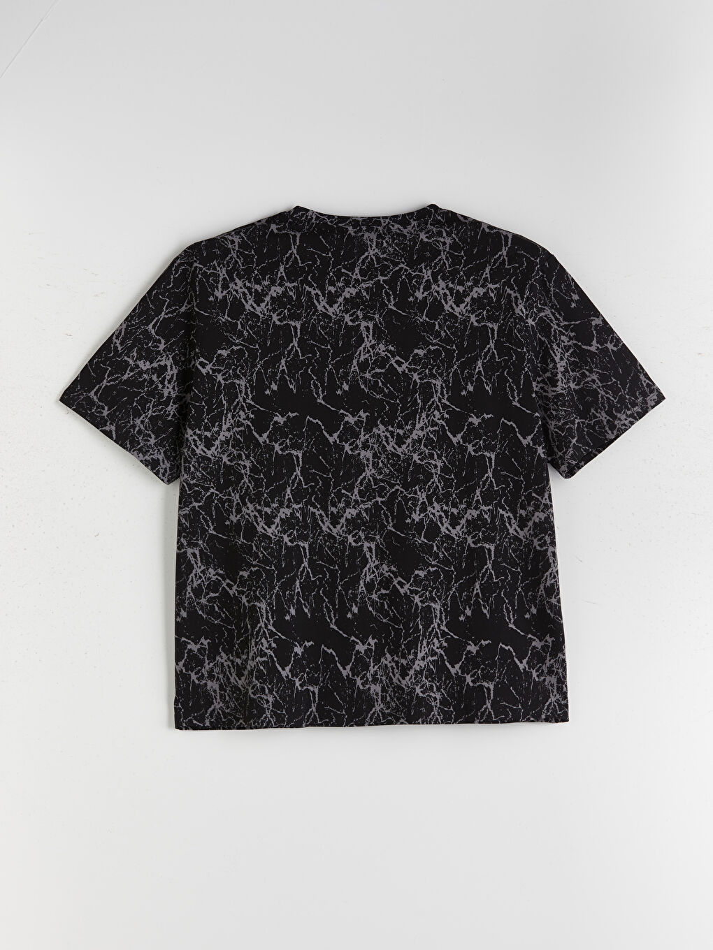 Plus Size Crew Neck Patterned Cotton Men's T-Shirt -S5RM31Z8-CVL