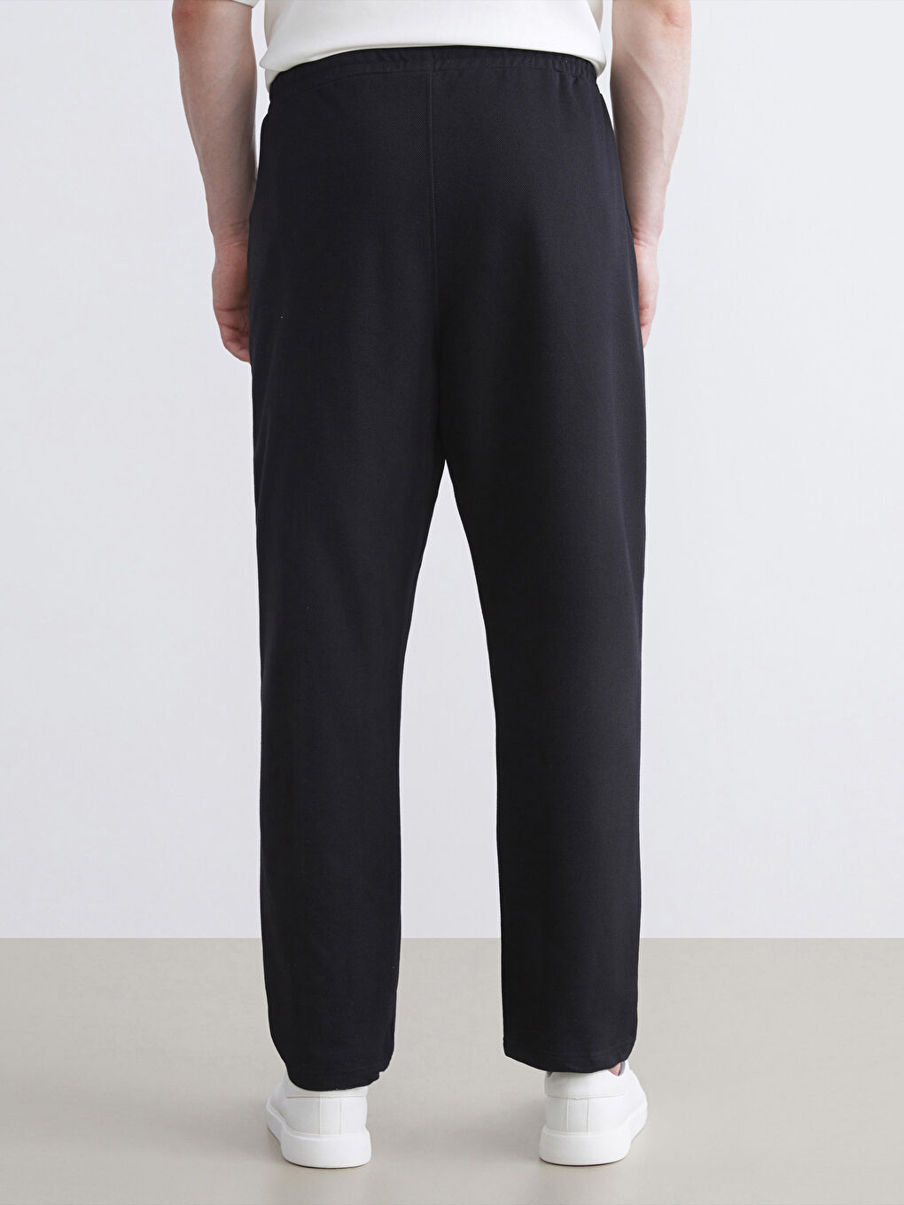 Siyah Büyük Beden Standart Kalıp Erkek Eşofman Altı-6