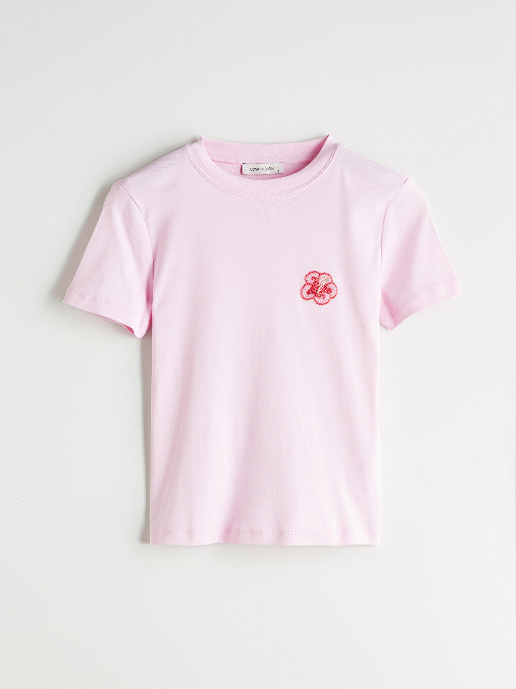 LCW Vision Woman PINK T-Shirt -S5RM44Z8-QXD