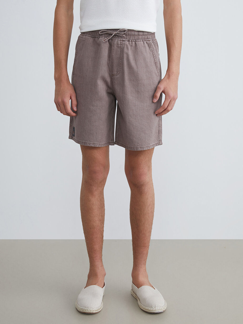 Relaxed Fit Men's Denim Shorts-1
