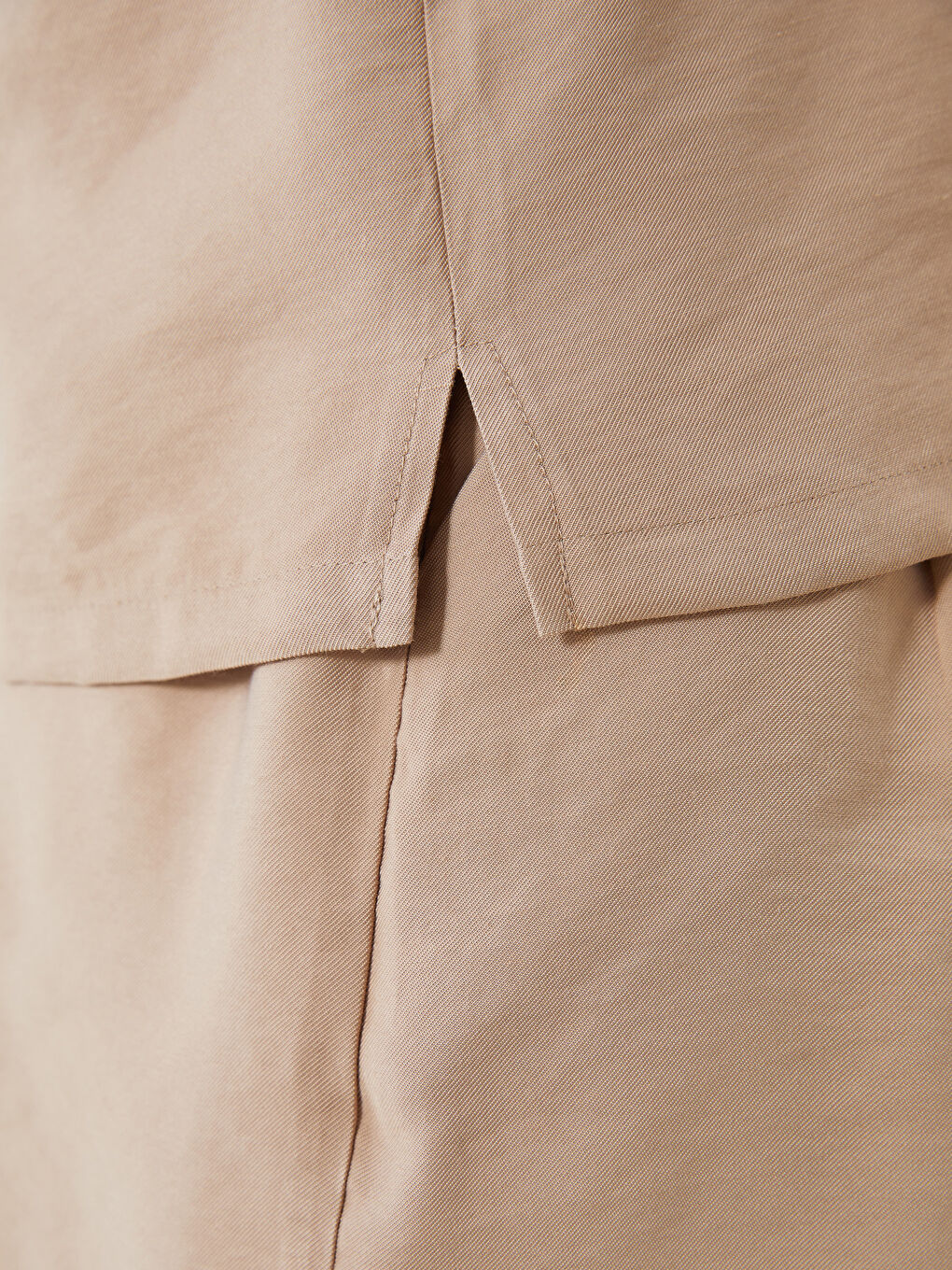 Kahverengi Loose Fit Kadın Gömlek-2