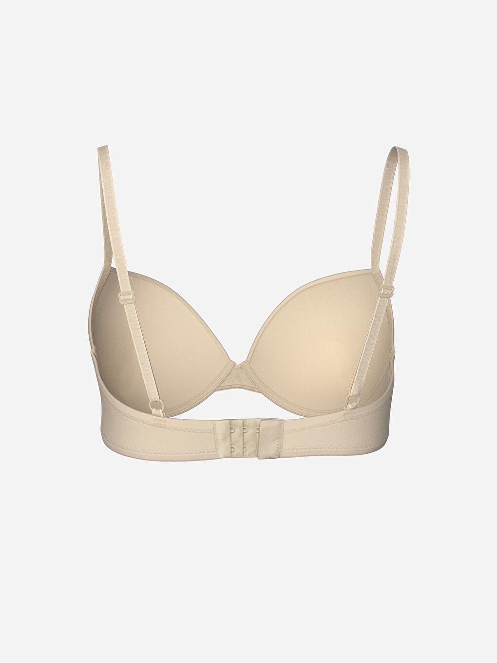 Бюстгальтер-футболка с косточками, слегка уплотнённый, однотонный-3