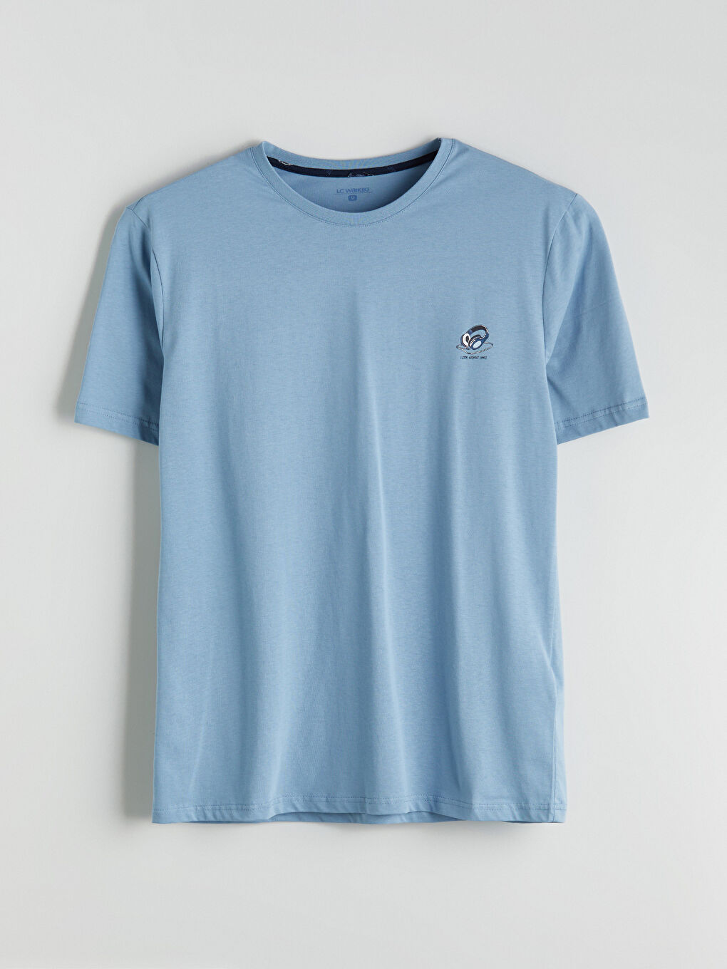 Lacivert Standart Kalıp Erkek Şortlu Pijama Takımı-5