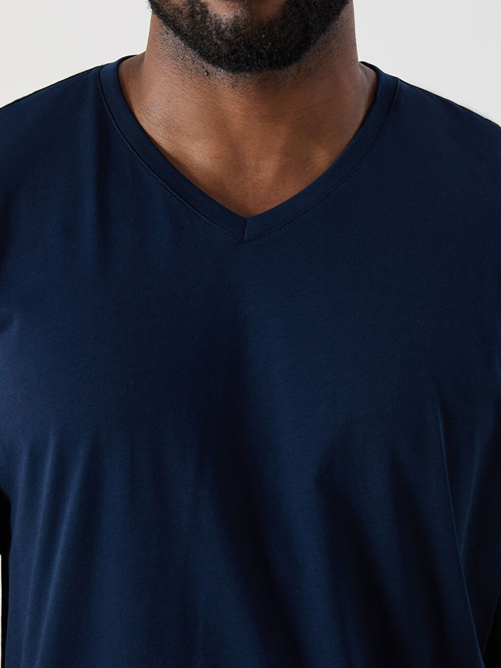 V Neck Jersey Men's T-Shirt -S5RM90Z8-DWP