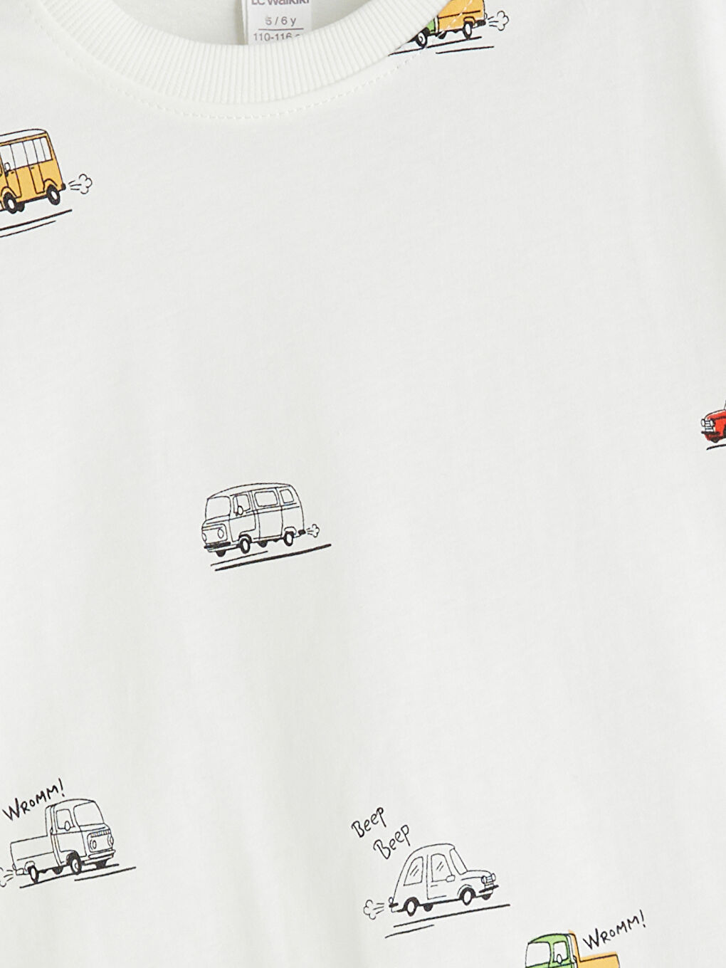 LCW baby Crew Neck Printed Baby Boys' T-Shirt -S5RM94Z1-LRA