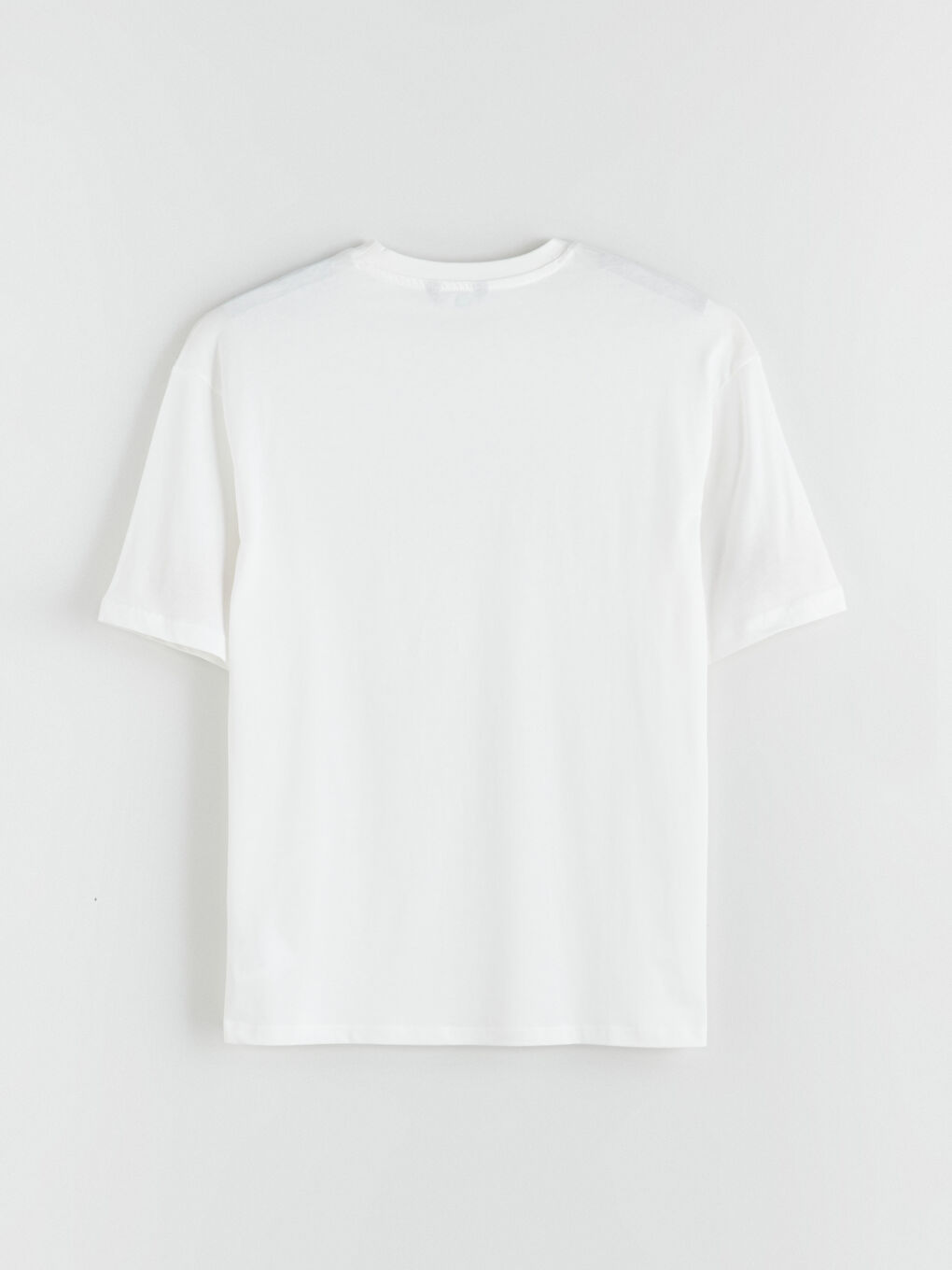 Ekru Bisiklet Yaka New York Baskılı Penye Erkek Tişört-5