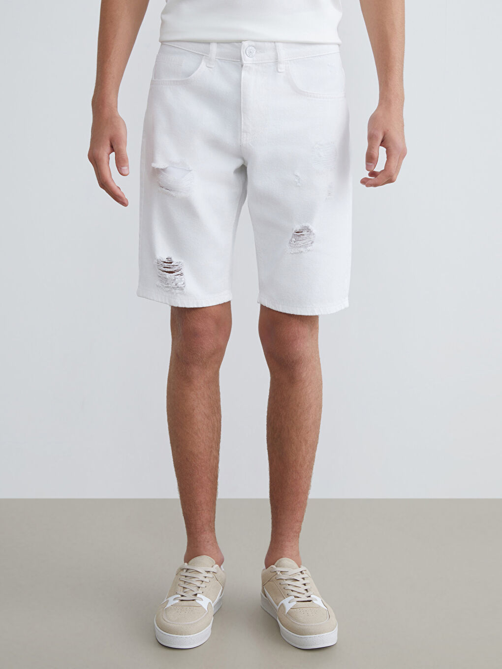 LCW Jeans Κανονική Εφαρμογή Ανδρικά Τζιν Σορτς -S5RN05Z8-Q6K