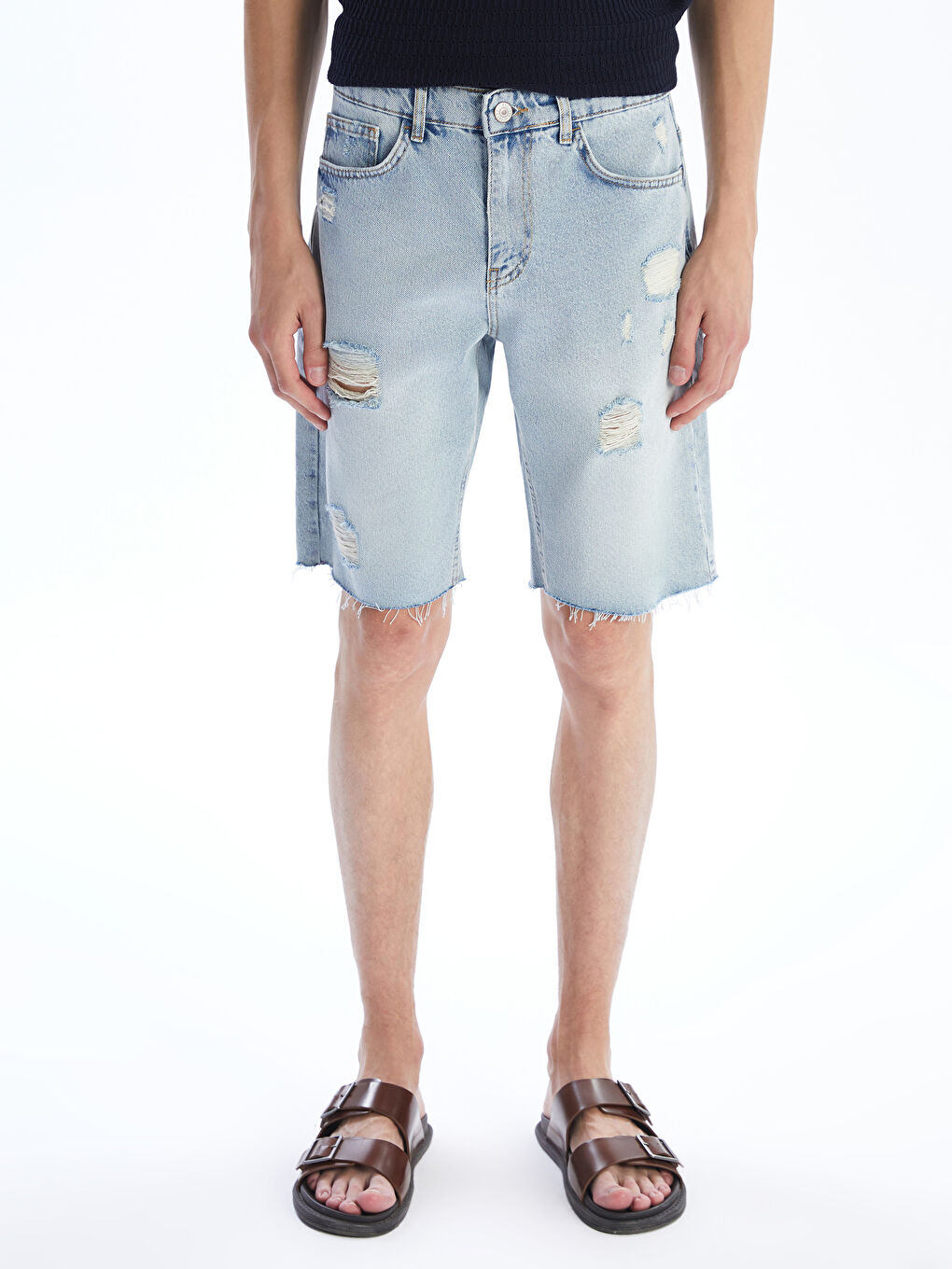 LCW Jeans Standard Fit Men's Denim Shorts -S5RN07Z8-311