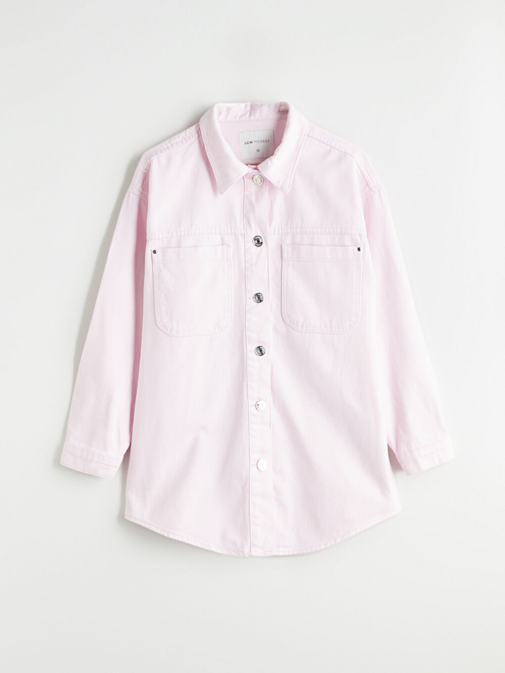 Collared Neck Women's Denim Jacket -S5RN09Z8-FGL