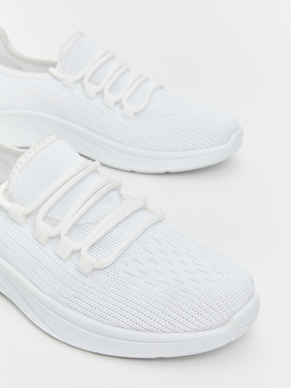 Beyaz File Detaylı Kadın Spor Ayakkabı-2