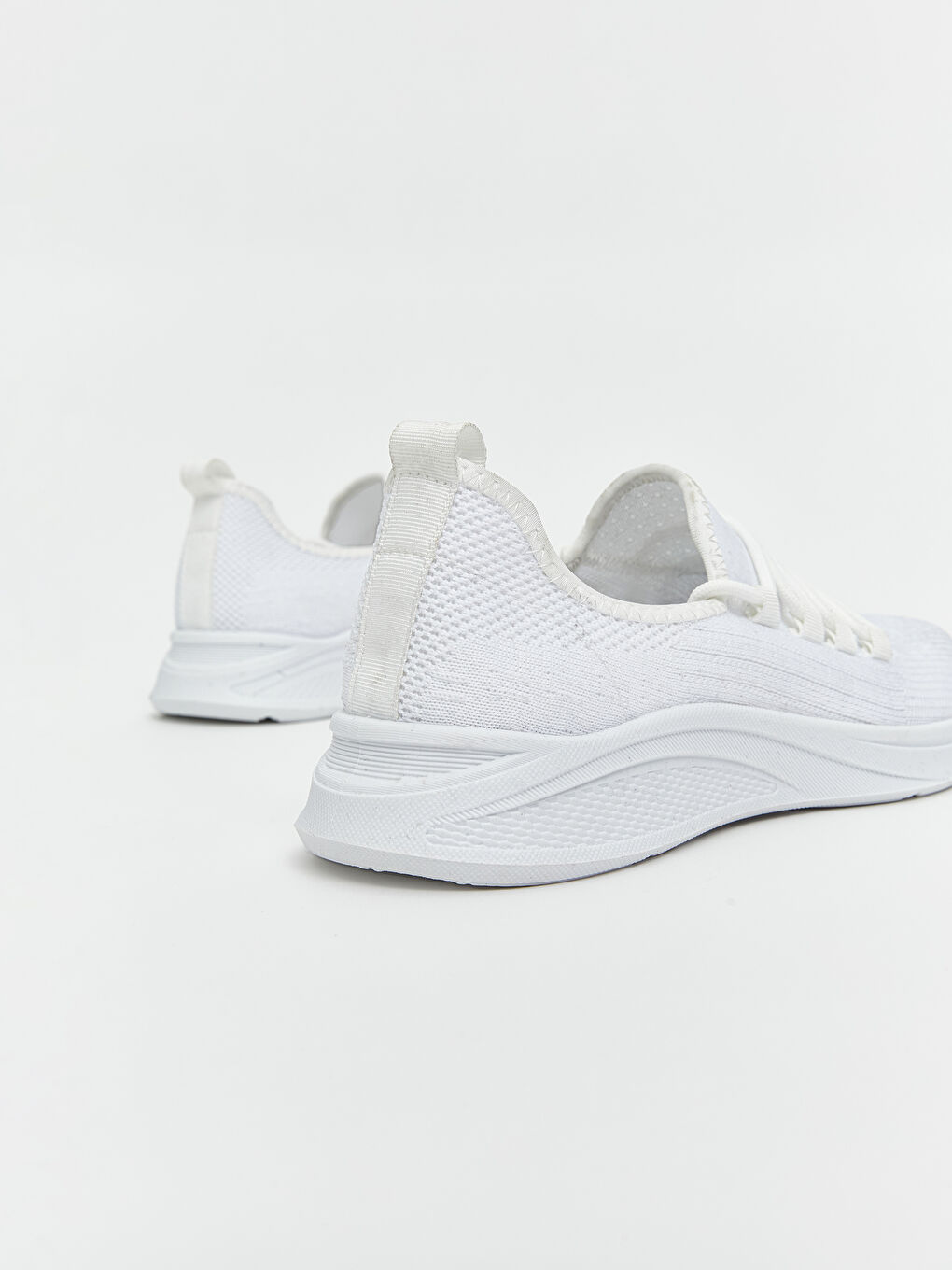 Beyaz File Detaylı Kadın Spor Ayakkabı-4