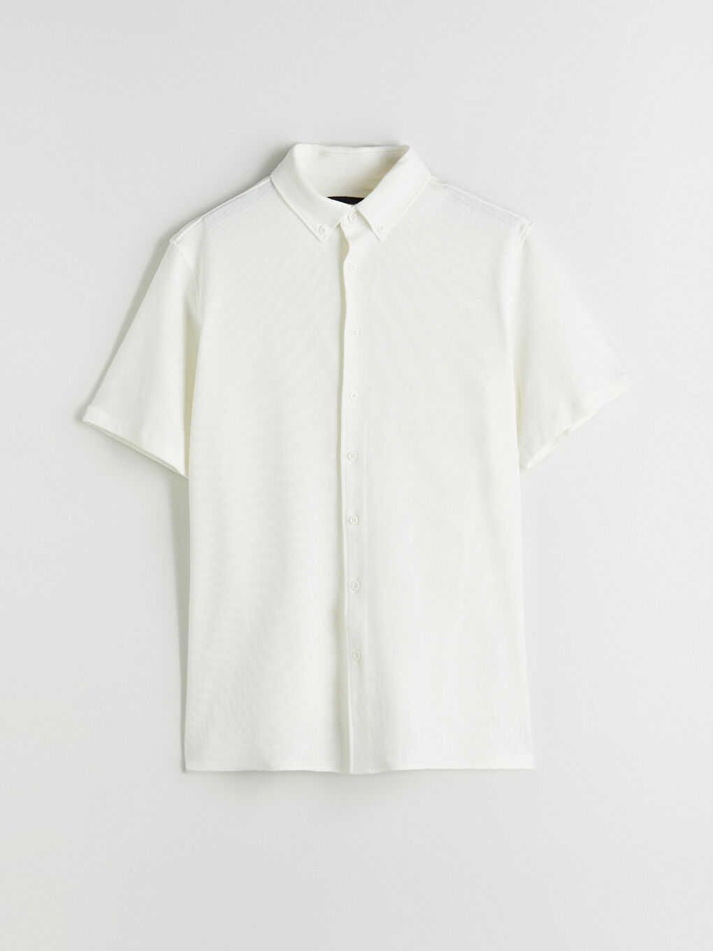 Ekru Regular Fit Kısa Kollu Erkek Gömlek-4